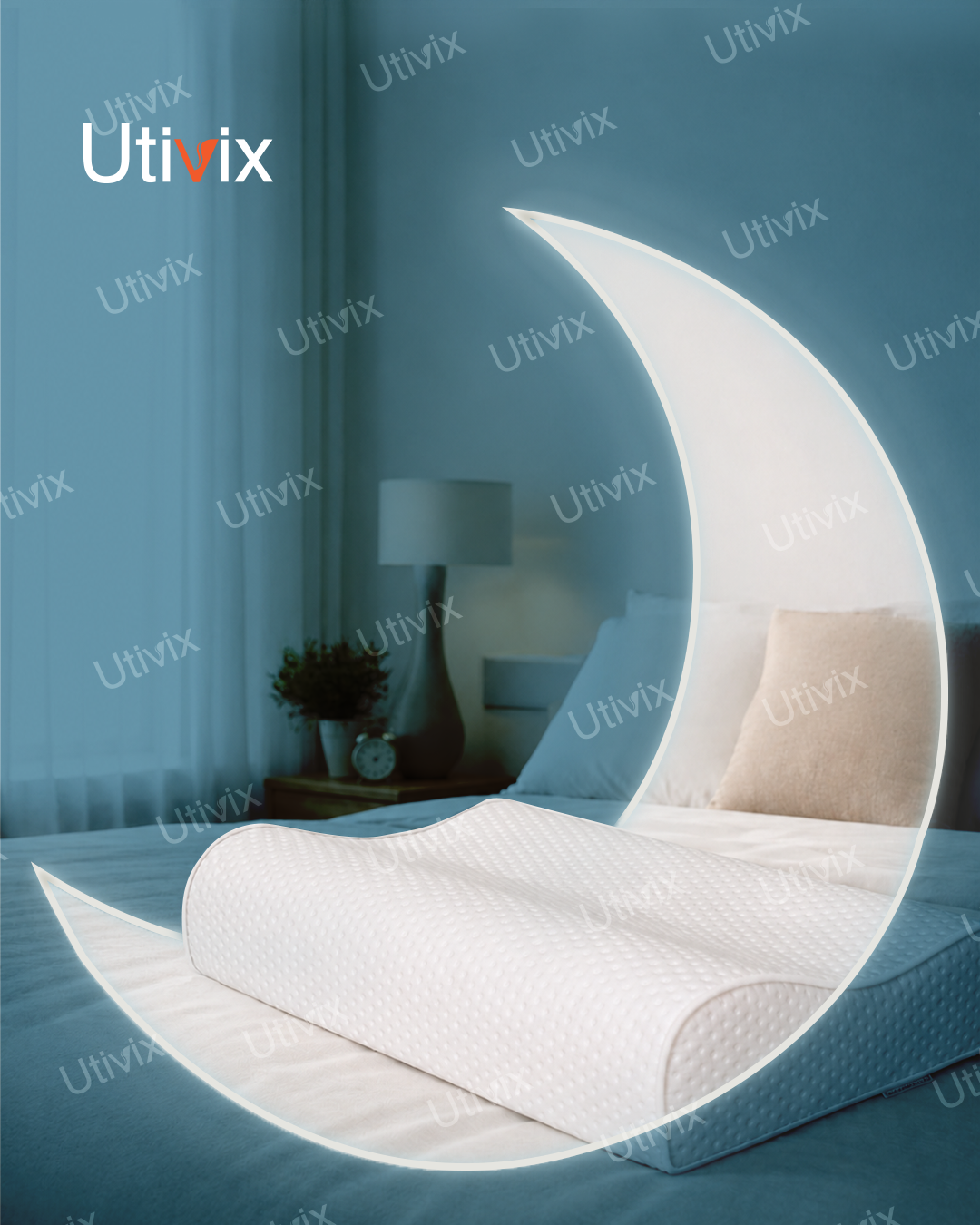 Ortopedik Visco Yastık Boyun Destekli Hipoalerjenik 60x40 cm Visco Uyku Yastığı