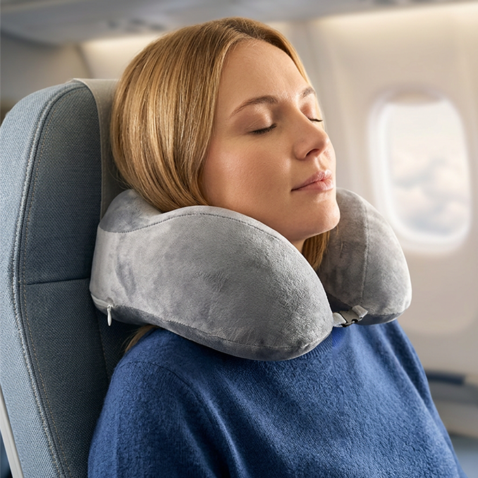 Ortopedik Visco Seyahat Yastığı – Lüks Konfor ve Ergonomik Boyun Desteği