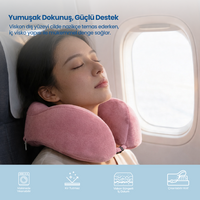Ortopedik Visco Seyahat Yastığı – Lüks Konfor ve Ergonomik Boyun Desteği