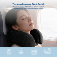 Ortopedik Visco Seyahat Yastığı – Lüks Konfor ve Ergonomik Boyun Desteği